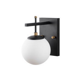 Opviq Zahar - 13113 Lámpara de pared Negro, Antiguo y Blanco